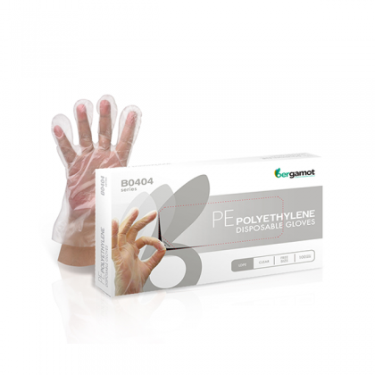 B0404 Polyethylene Plastic Gloves Powder Free Latex Free 100's B0404 Polyethylene Plastic Gloves Powder Free Latex Free 100's