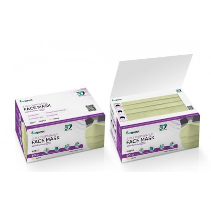 B0501 3 Ply Lint-Free Medical Face Mask Earloop