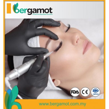 X2235BK Black Nitrile Powder Free Examination Gloves 100pcs