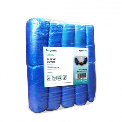 B0705 CPE Sleeve Cover 100's (Blue / White)