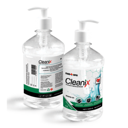 M0310-01 Cleanix Instant Hand Sanitizer 500ml Liquid Gel 75% Ethanol  Kills 99.9% Germs  KKM approved