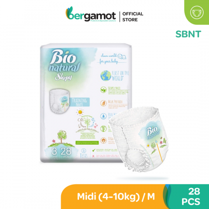 SBNT Sleepy BIO Natural Baby Training Pants Diaper (Pull Up) - Midi28 | Maxi24 | Junior 20 | XL16