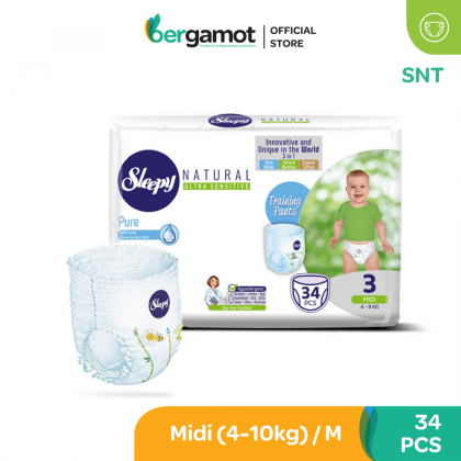 SNT Sleepy Natural Baby Training Pants Diaper (Pull Up) - Midi | Maxi | Junior | XL+