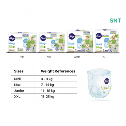 SNT Sleepy Natural Baby Training Pants Diaper (Pull Up) - Midi | Maxi | Junior | XL+
