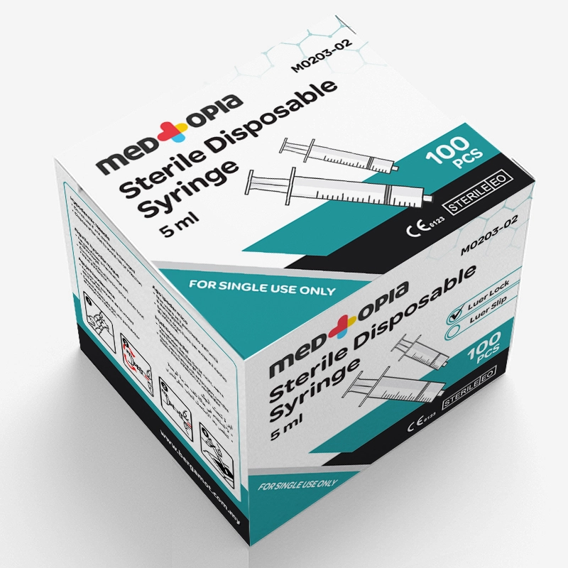 M0203-02 Syringe Luer Lock 5ml (without Needles) 100pcs