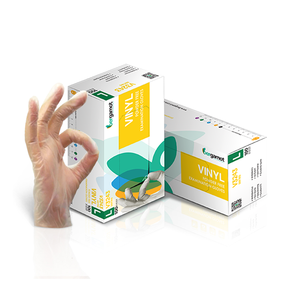 Vinyl Powder Free Examination Gloves 100pcs